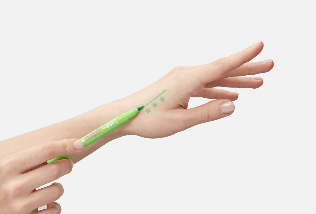 7DAYS UV glow Double-ended Eyeliner & stamp B.Colour