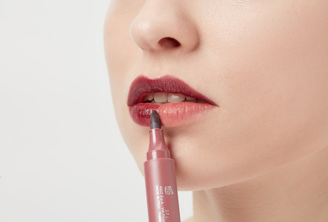 KIKO Milano Matte Lip Tattoo Marker long lasting colour lip marker 107, Plum 2.5 g KIKO Milano Matte Lip Tattoo Marker long lasting colour lip marker
