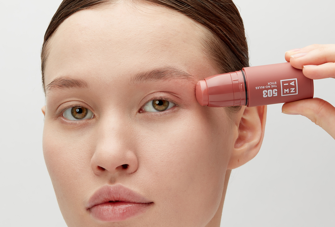 3INA 3-in-1 multi-tasking lipstick, blush, and eyeshadow The No-Rules Stick
