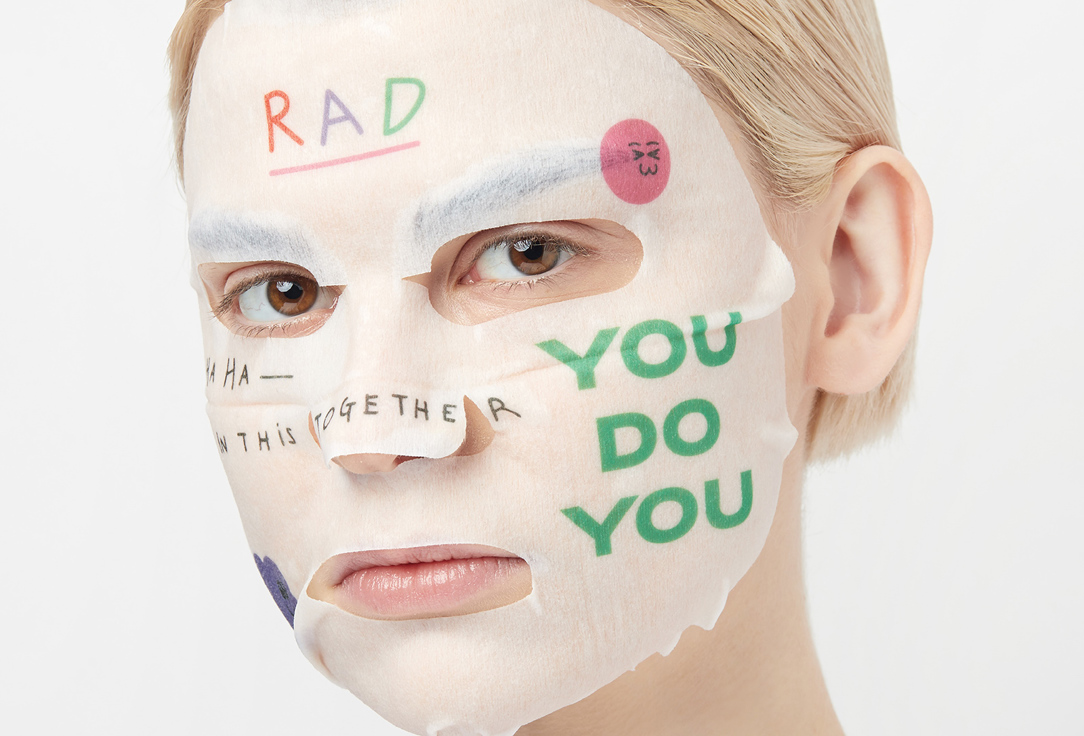 RAD NOURISHING SHEET FACE MASK feed me sheet mask 1 pcs RAD NOURISHING SHEET FACE MASK feed me sheet mask