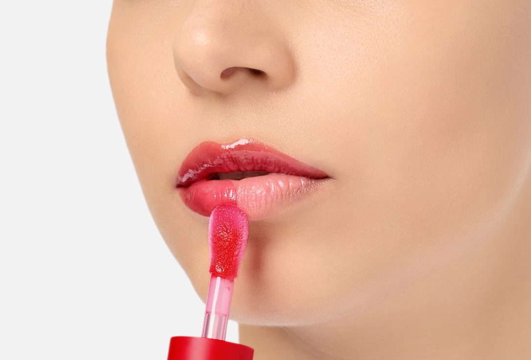 I DEW CARE Tinted Vitamin Lip Oil Glow Easy Pomegranate