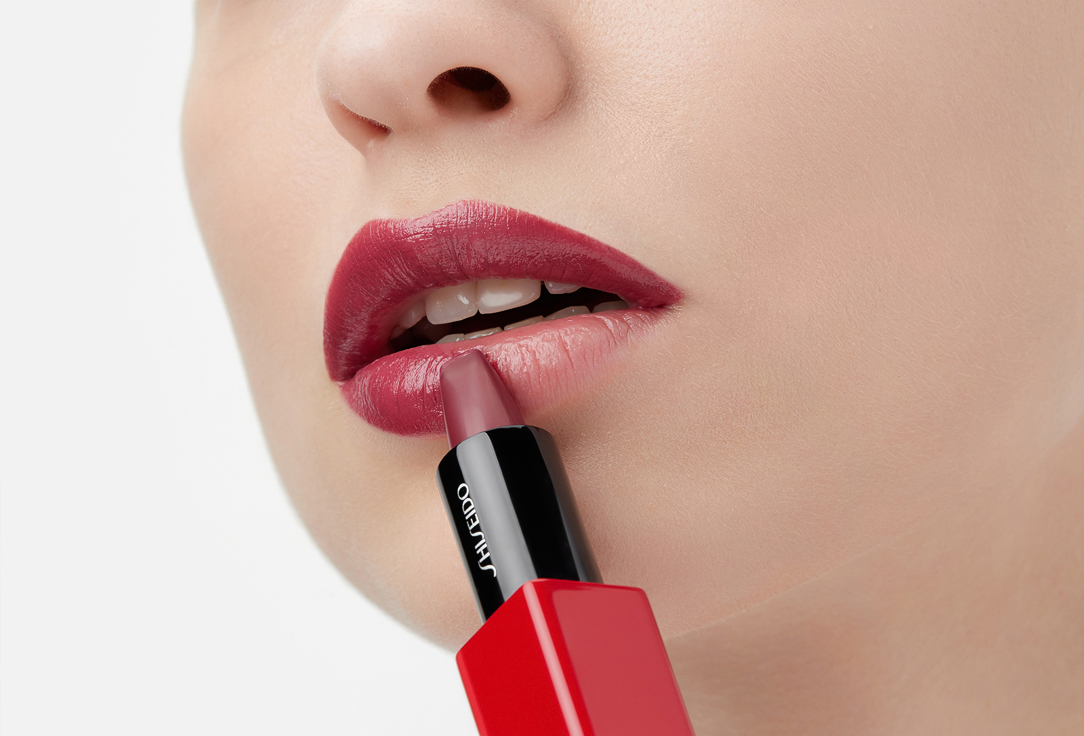 Shiseido Помада для губ Technosatin gel 411, Scarlet cluster 3.3 г Shiseido Помада для губ Technosatin gel