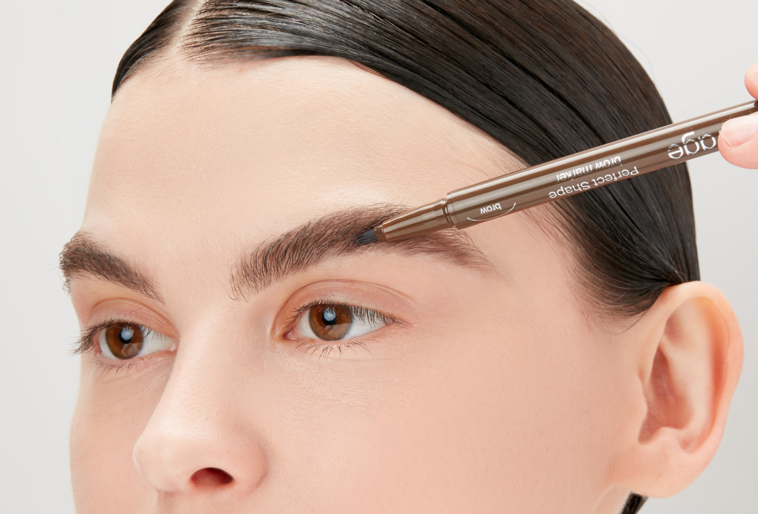 Divage Eyebrow marker perfect shape 04, Dark brown 0.5 ml Divage Eyebrow marker perfect shape