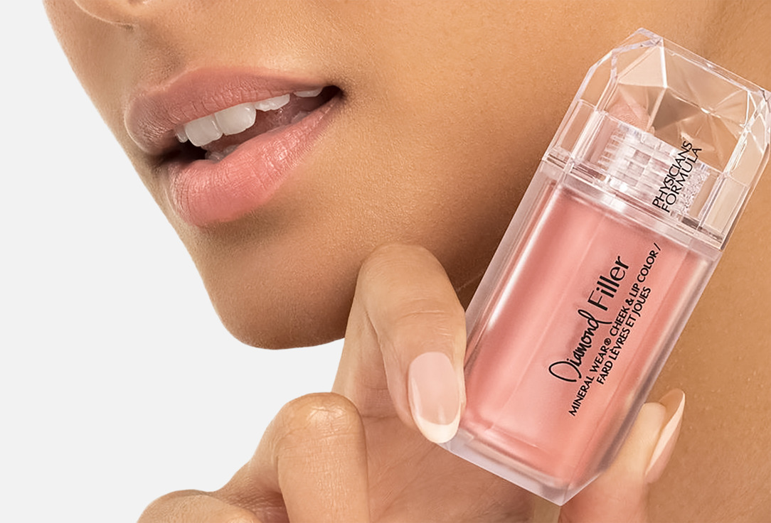 Physicians Formula ملون الخدود والشفاه بتركيبة سيروم كريمية مينيرال وير دايموند فيلر