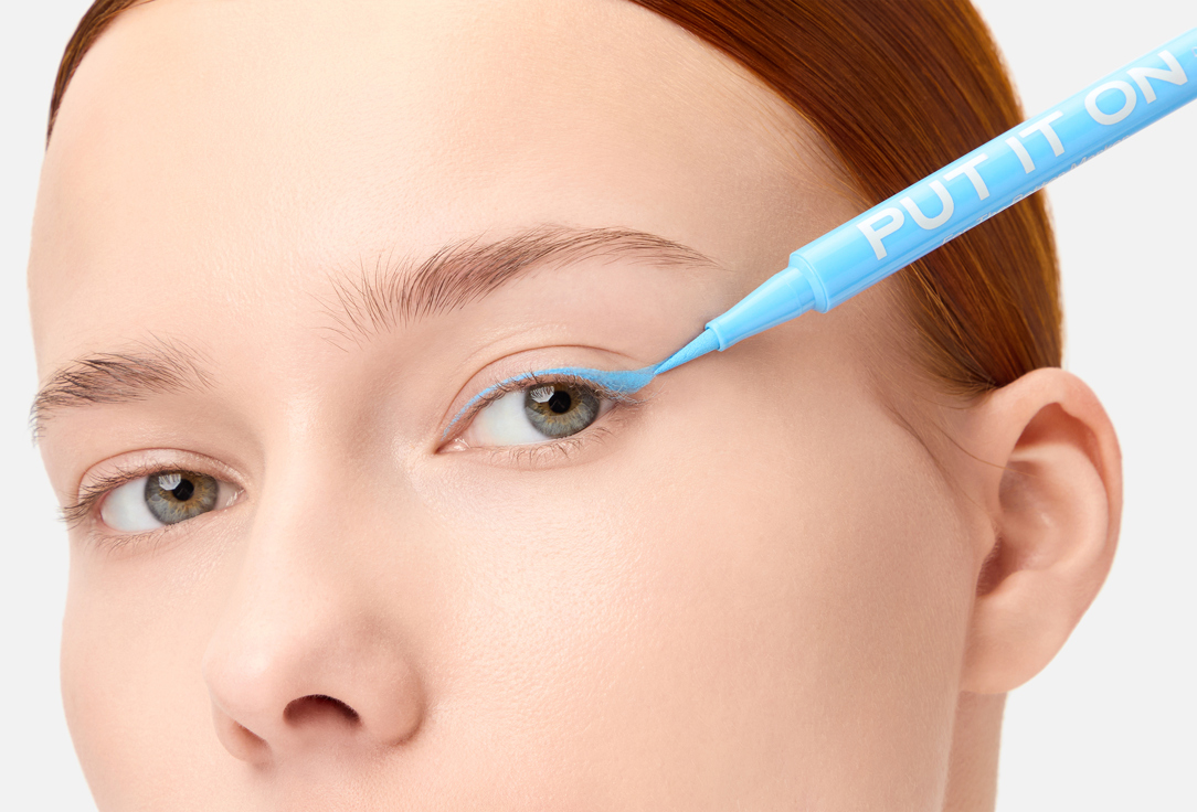 RAD Marker-tip liquid eyeliner For the Better Marker PUT IT ON 009, Sky blue 1 ml RAD Marker-tip liquid eyeliner For the Better Marker PUT IT ON