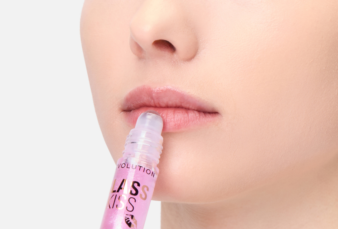 MakeUp Revolution Lip Oil Glass Kiss Roller Ball Purple 5.5 ml MakeUp Revolution Lip Oil Glass Kiss Roller Ball
