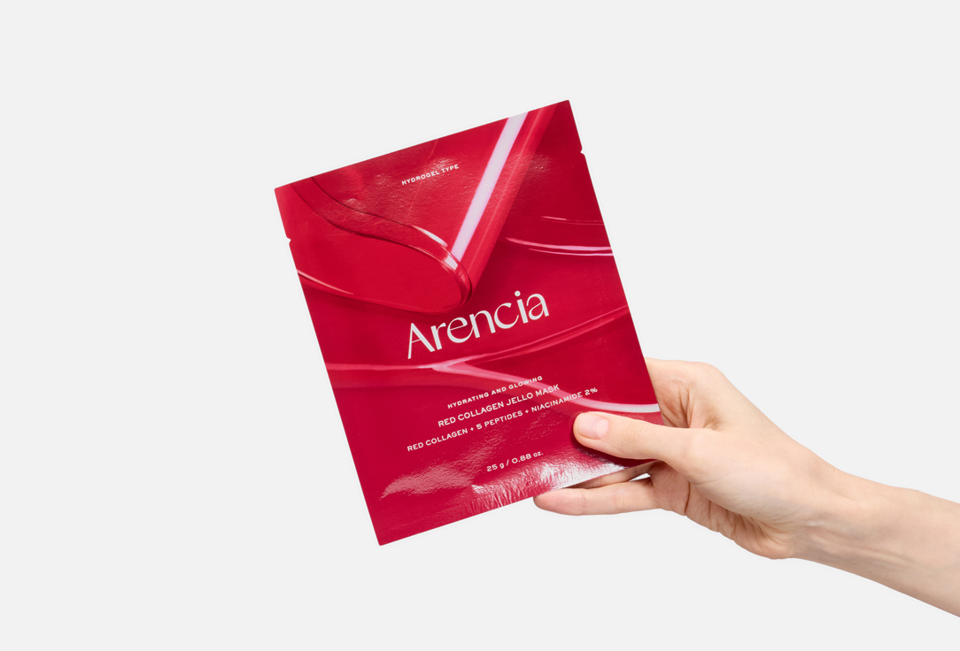 Arencia Hydrating hydrogel mask set Red Collagen Jello Mask