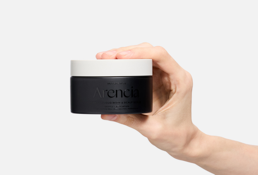 Arencia Exfoliating Body & Scalp Scrub Cloud Body & Scalp Scrub Black Tea & Yuzu 260 g Arencia Exfoliating Body & Scalp Scrub Cloud Body & Scalp Scrub Black Tea & Yuzu