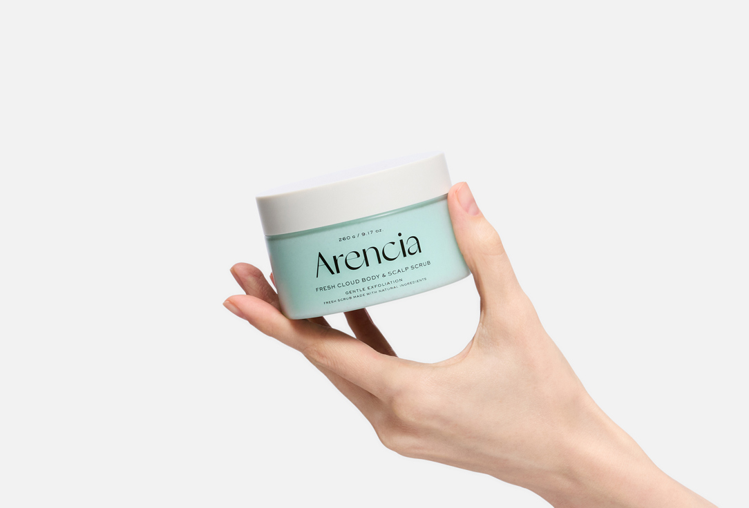 Arencia Exfoliating Body & Scalp Scrub Cloud Body & Scalp Scrub French Mint & Lily 260 g Arencia Exfoliating Body & Scalp Scrub Cloud Body & Scalp Scrub French Mint & Lily