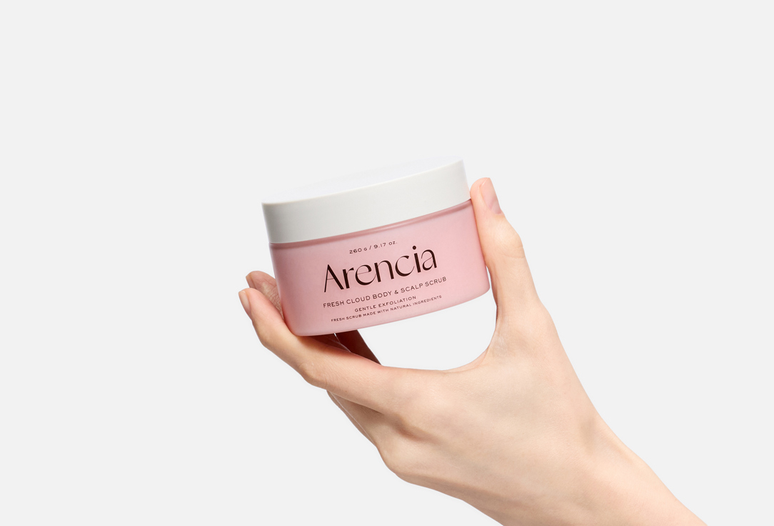 Arencia Exfoliating Body & Scalp Scrub Cloud Body & Scalp Scrub Lavender & Pear 260 g Arencia Exfoliating Body & Scalp Scrub Cloud Body & Scalp Scrub Lavender & Pear