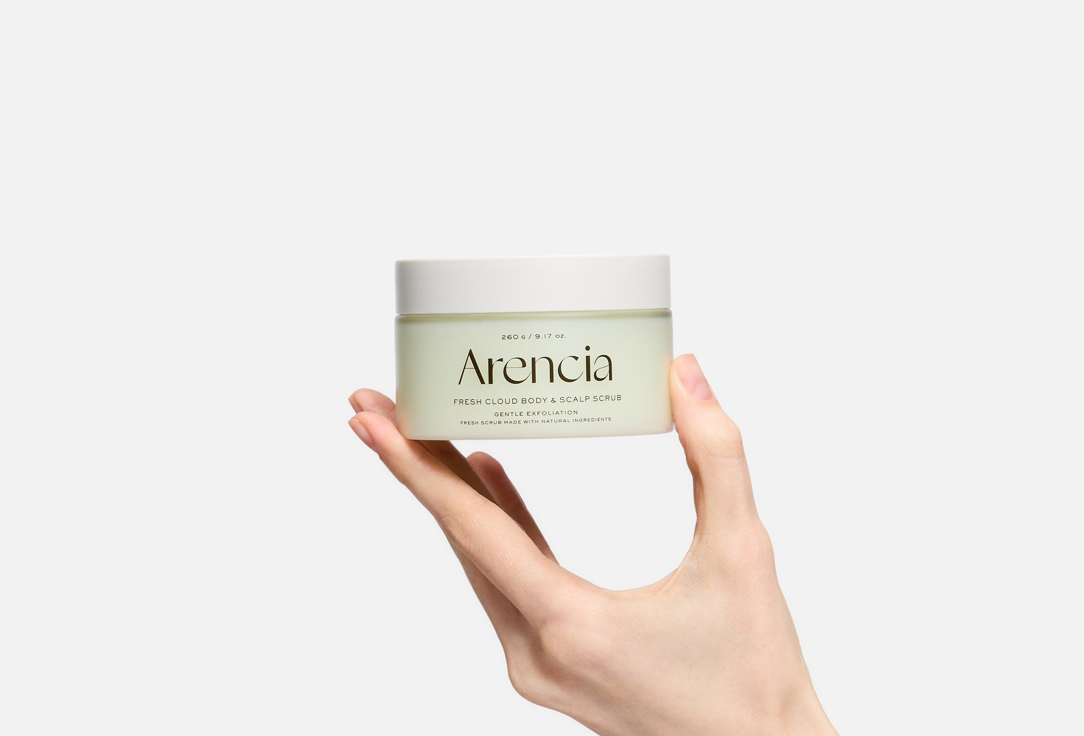 Arencia Exfoliating Body & Scalp Scrub Cloud Body & Scalp Scrub Geranium & Primrose 260 g Arencia Exfoliating Body & Scalp Scrub Cloud Body & Scalp Scrub Geranium & Primrose