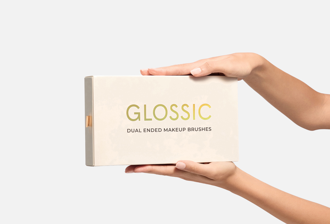 GLOSSIC Набор кистей для макияжа Duel Ended Makeup Brushes