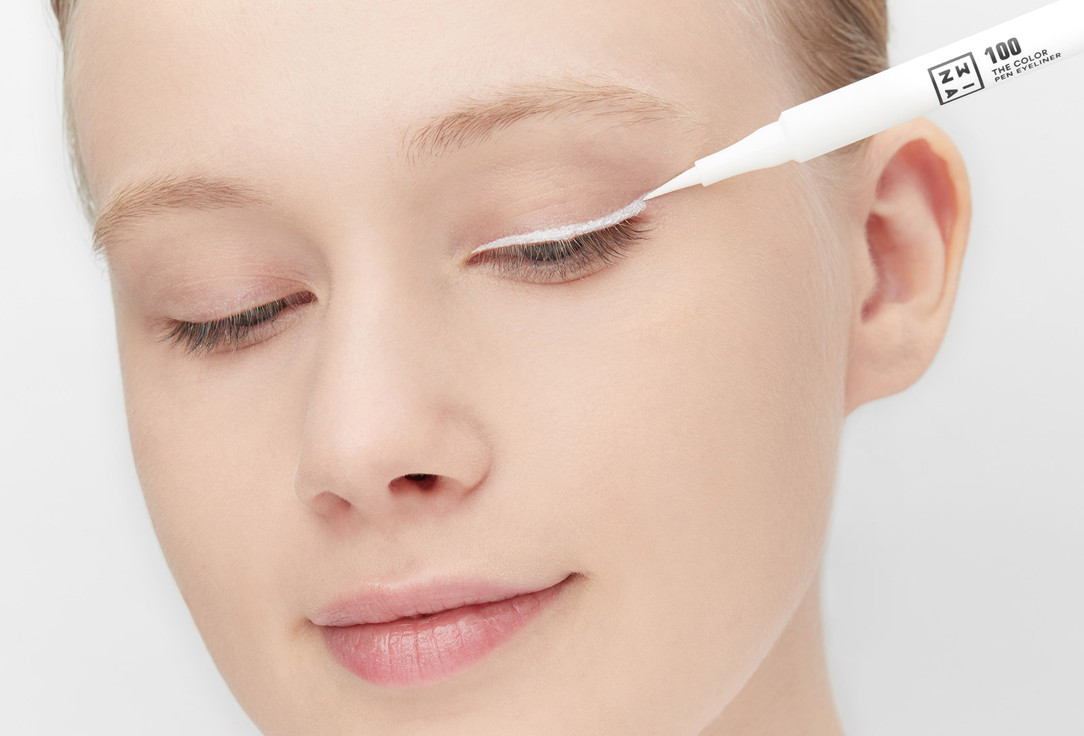 3INA Long-Lasting, Matte Eyeliner The Color Pen Eyeliner 100, White 1 ml 3INA Long-Lasting, Matte Eyeliner The Color Pen Eyeliner