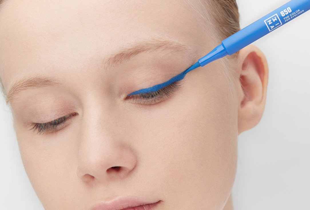 3INA Long-Lasting, Matte Eyeliner The Color Pen Eyeliner 850, Bright blue 1 ml 3INA Long-Lasting, Matte Eyeliner The Color Pen Eyeliner
